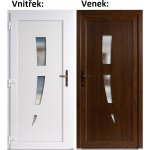 Soft Vchodové dveře 123 Zlatý dub / Bílá levé 100 x 210 cm – Hledejceny.cz