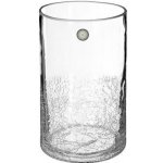 Skleněná váza Crackle 20 cm transparentní moderní do obýváku na květiny Atmosphera – Hledejceny.cz