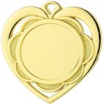 Medaile průměr 50mm srdce Zlatá – Sleviste.cz