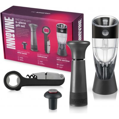 Innovine Sada na víno Innovine, 4 ks (vakuová pumpa, otvírák, areátor) – Hledejceny.cz