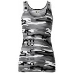 Biker nápis na výšku řetěz dámské Maskáčové tílko Šedý maskáč – Zboží Dáma