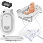 PRIMABOBO Skládací vanička OLA SE STOJÁNKEM vana teploměr polštář ŠEDÁ – Hledejceny.cz