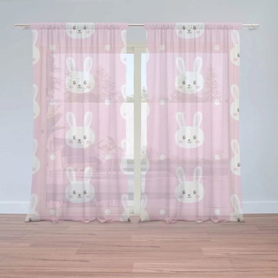 Záclony Králíčci: 2 ks - 150x250 cm - Sablio – Hledejceny.cz