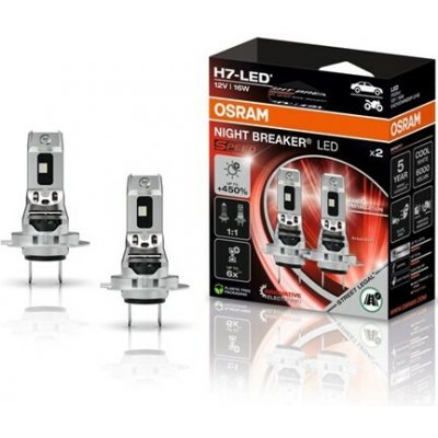 Osram 12V H7 NightBreaker LED SPEED +450% OSRAM, set 2ks | Zboží Auto