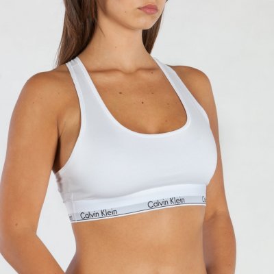 Calvin Klein Bralette Unlined bílá – Hledejceny.cz