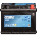 Exide AGM 12V 62Ah 680A EK620