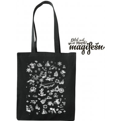 Magifešn Fair Trade taška Medium Hello Sailor Bílá Černá – Zboží Mobilmania