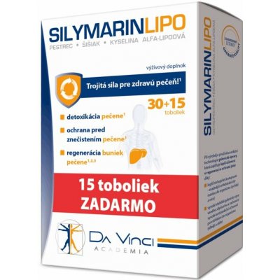 DaVinciAcademia Silymarin Lipo 45 kapslí – Hledejceny.cz