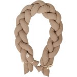 BABYMATEX Chránič do postýlky mušelin pletený cop hnědý – Zboží Dáma