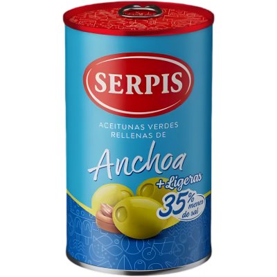 Serpis Olivy plněné ančovičkami 300 g – Zboží Dáma