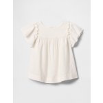 GAP Baby lněný top bílá – Zboží Dáma