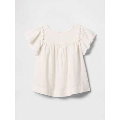 GAP Baby lněný top bílá – Zboží Dáma