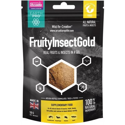 Arcadia EarthPro Gold Fruity Insect 50 g – Zbozi.Blesk.cz