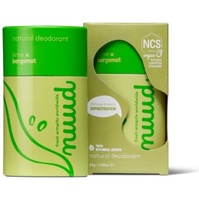 NUUD Přírodní deostick limeta a bergamot 45 g – Zboží Dáma