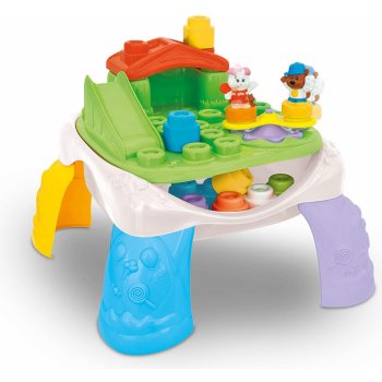 Clemmy baby Veselý hrací stolek s kostkami a zvířátky 12 částí