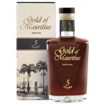 Gold of Mauritius Solera Dark Rum 5y 40% 0,7 l (karton) – Zboží Mobilmania