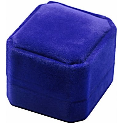 Nefertitis Sametová dárková krabička modrá na prsteny 4,9 x 5,4 x 4 cm NF46946 – Sleviste.cz