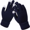 Zimní rukavice pletené indigo
