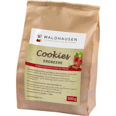 Waldhausen Pamlsky pro koně Cookies jahodové 0,5 kg – Zboží Dáma