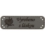 Naše galanterie Obdélník tmavě šedá koženka klubko – Zboží Dáma