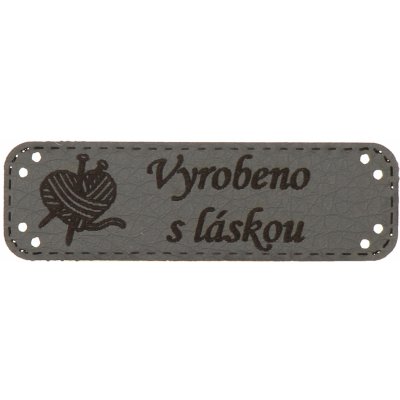 Naše galanterie Obdélník tmavě šedá koženka klubko – Zboží Dáma