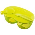 Akuku dvoukomorová miska se lžičkou 5907644003037 – Zboží Dáma