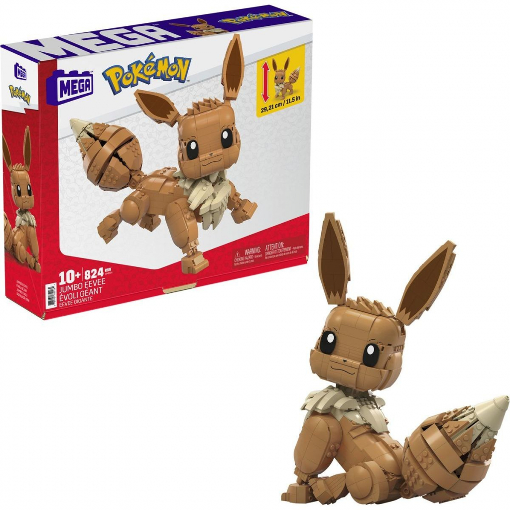 Mattel Pokémon Mega Construx Jumbo Eevee 29 cm