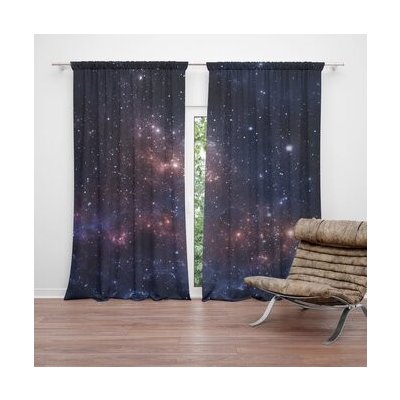 Sablio Závěs Noční obloha: 2ks 140x250cm – Hledejceny.cz