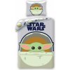 Povlečení Baby Nellys Oboustranné bavlna povlečení STAR WARS Baby Yoda STM1526BL 140x200 70x90