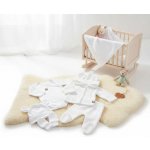 Kojenecká 5D pletená souprava do porodnice bílá – Zboží Mobilmania
