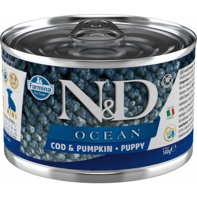 N&D Ocean Puppy Codfish & Pumpkin Mini 140 g – Zboží Mobilmania