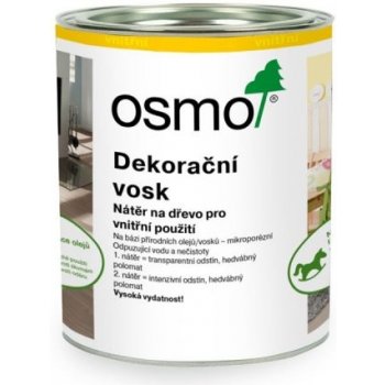 Osmo 3161 Dekorační vosk transparentní 0,75 l Ebenové dřevo