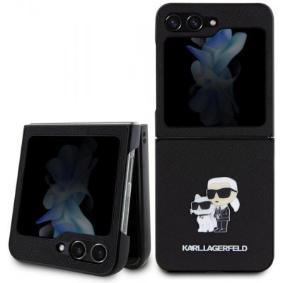 Karl Lagerfeld PU Saffiano Karl and Choupette NFT zadní Samsung Galaxy Z Flip 5 čierne