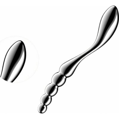 Satisfyer Star Force 1 kovový dildo s kuličkami stříbrný – Sleviste.cz