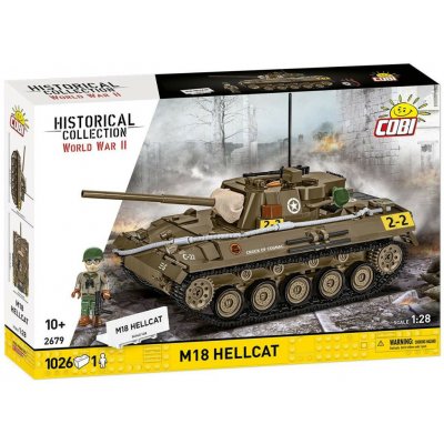 COBI 2679 World War II Americký lehký stíhač tanků M18 Hellcat1:28 – Zbozi.Blesk.cz