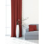 Zatemňovací závěsy Melír světlá bordó - Blackout - kroužky na závěsy stříbrný mat P7909/168 – Hledejceny.cz