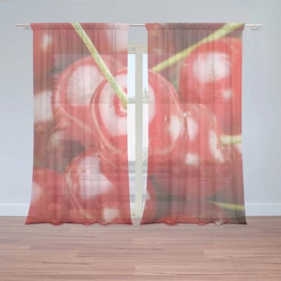 Záclony Třešně: 2 ks - 150x250 cm - Sablio – Hledejceny.cz