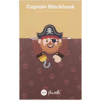 Flexibilní magnetická záložka Macnettic, Captain Blackhook – Hledejceny.cz