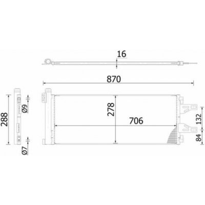 Kondenzátor, klimatizace MAHLE AC 368 000S | Zboží Auto
