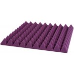 Akustický panel fialový PYRAMIDA 50×50 cm tloušťka 5 cm – Hledejceny.cz