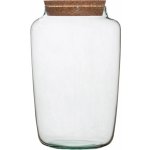 ecoglassworks Skleněná dóza Stipa s korkovým špuntem, 30x17 cm – Hledejceny.cz
