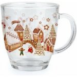 TORO Skleněný hrnek perníčková vesnička 350 ml – Zboží Dáma