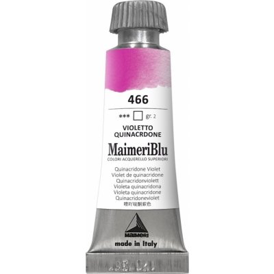 Maimeri Blu Akvarelová barva Quinacridone Violet 466 12 ml 1 ks – Hledejceny.cz