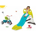 Smoby set Toboggan KS s délkou 150 cm a tříkolka s vodicí tyčí 310269-22 – Zboží Dáma