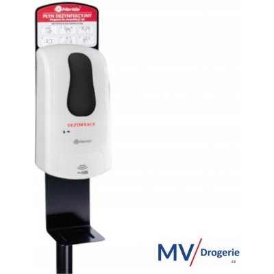 Merida Dezinfekční stojan s bezdotykovým dávkovačem na dezinfekci DEB411 spray bílý kovový – Zboží Dáma