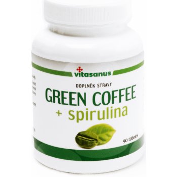 Vitasanus Zelená káva + Spirulina 90 tablet