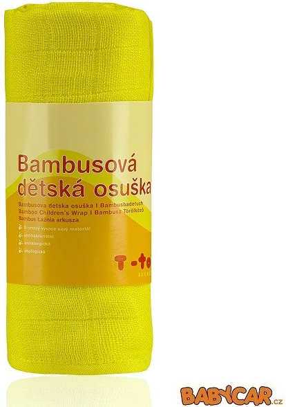 T-TOMI bambusová dětská osuška 80 x 100 cm 1 ks Žlutá od 219 Kč - Heureka.cz