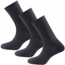 Devold DAILY MEDIUM set ponožek 3 páry černá