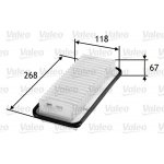 Vzduchový filtr VALEO 585125 – Hledejceny.cz