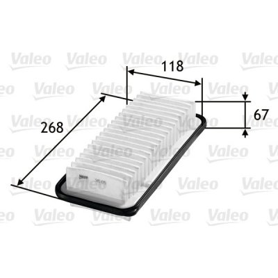 Vzduchový filtr VALEO 585125 – Hledejceny.cz